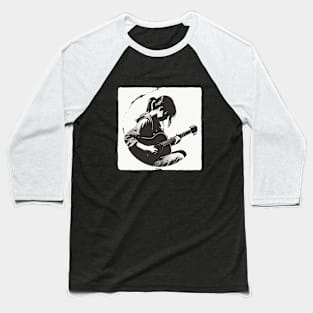 Guitar Girl Baseball T-Shirt